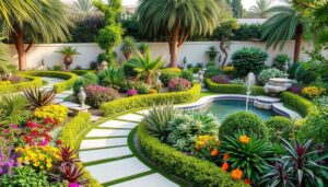 أفكار مبتكرة لتنسيق حدائق الفلل: رفاهية ومساحات خضراء