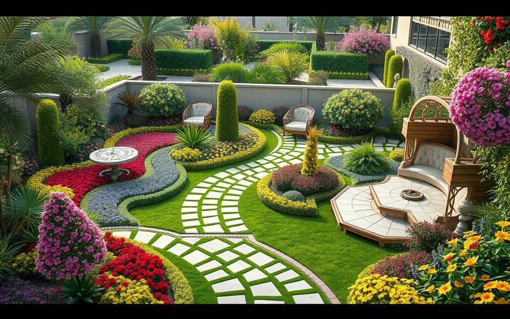 أفكار مبتكرة لتنسيق حدائق الفلل: رفاهية ومساحات خضراء